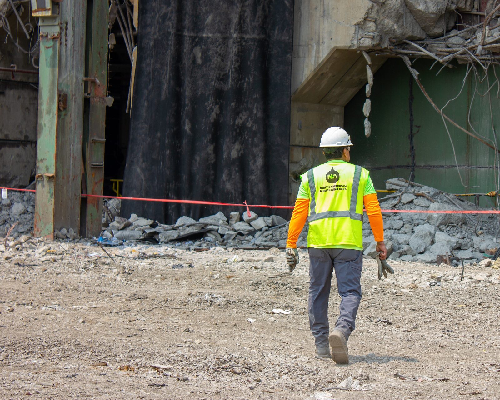 NADC team member at work in the field